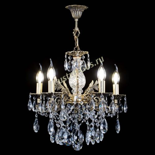 Люстра бронзовая Алфея №5/3 Журавлик в Новокузнецке Гусь Хрустальный