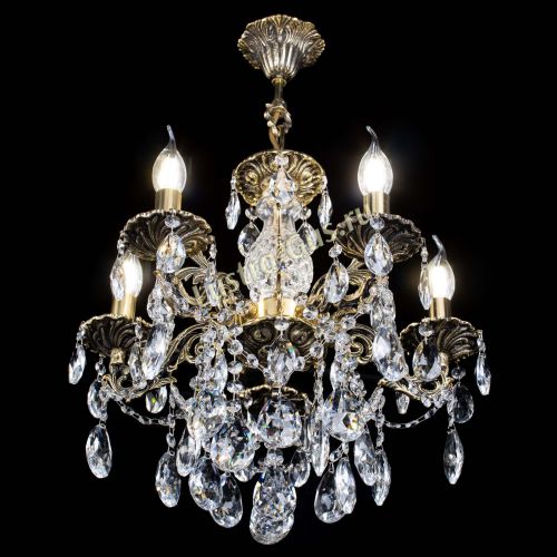 Люстра бронзовая Алфея №5/3 Журавлик в Новокузнецке Гусь Хрустальный