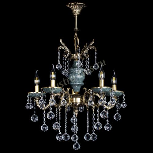 Люстра бронзовая Алфея №5 "Малахит" шар в Новокузнецке Люстра бронзовая Алфея №5 "Малахит" шар в Новокузнецке