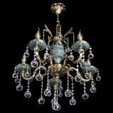 Люстра бронзовая Алфея №5 "Малахит" шар в Новокузнецке Люстра бронзовая Алфея №5 "Малахит" шар в Новокузнецке