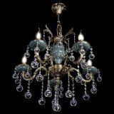 Люстра бронзовая Алфея №5 "Малахит" шар в Новокузнецке Люстра бронзовая Алфея №5 "Малахит" шар в Новокузнецке