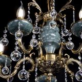 Люстра бронзовая Алфея №5 "Малахит" шар в Новокузнецке Люстра бронзовая Алфея №5 "Малахит" шар в Новокузнецке