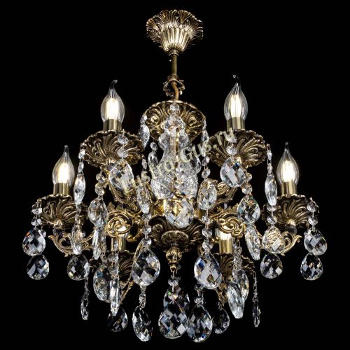 Люстра бронзовая Алфея №6/1 Баден в Новокузнецке Гусь Хрустальный