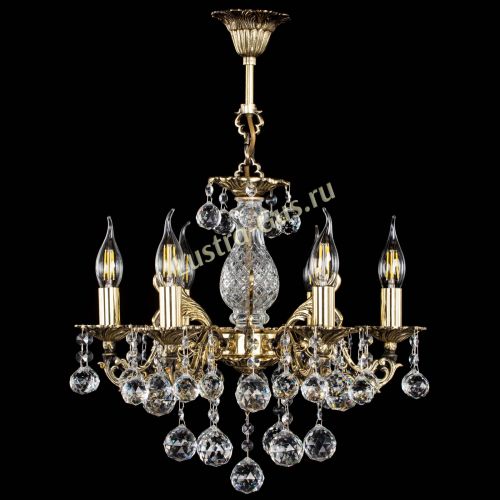 Люстра бронзовая Алфея №6/1 Шар в Новокузнецке Гусь Хрустальный