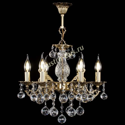 Люстра бронзовая Алфея №6/1 Шар в Новокузнецке Гусь Хрустальный