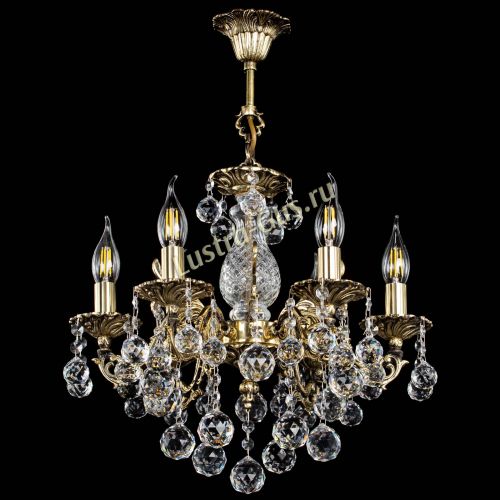 Люстра бронзовая Алфея №6/1 Шар в Новокузнецке Гусь Хрустальный