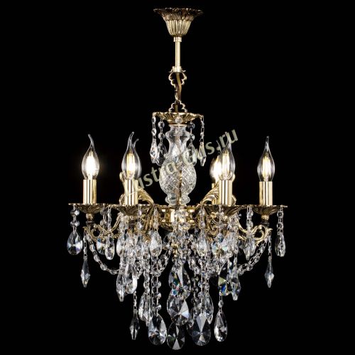 Люстра бронзовая Алфея №6/3 Лучик в Новокузнецке Гусь Хрустальный