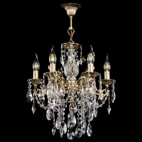 Люстра бронзовая Алфея №6/3 Лучик в Новокузнецке Гусь Хрустальный