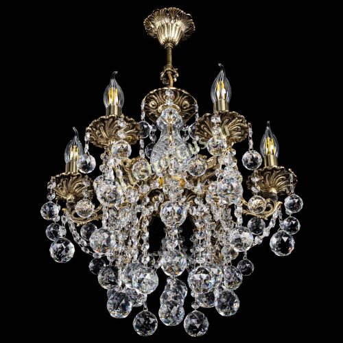 Люстра бронзовая Алфея №6/3 Шар в Новокузнецке Гусь Хрустальный