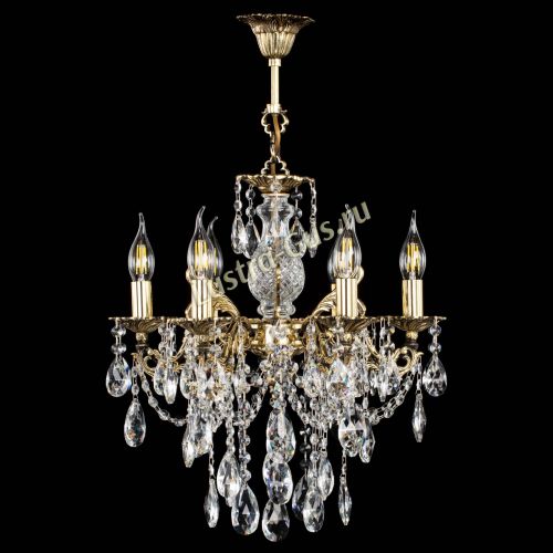 Люстра бронзовая Алфея №6/3 Журавлик в Новокузнецке Гусь Хрустальный