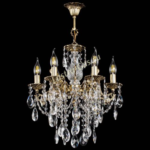 Люстра бронзовая Алфея №6/3 Журавлик в Новокузнецке Гусь Хрустальный