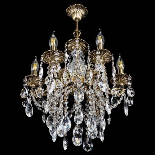 Люстра бронзовая Алфея №6/3 Журавлик в Новокузнецке Гусь Хрустальный