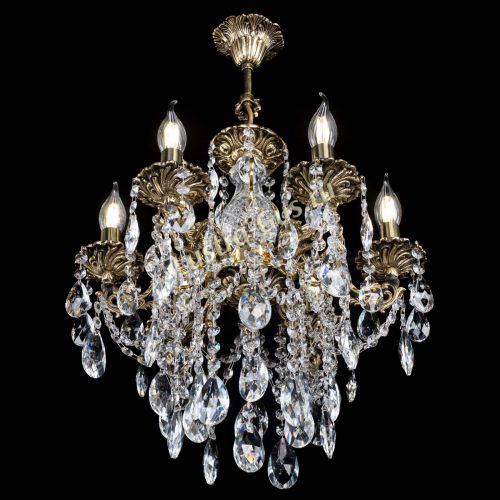 Люстра бронзовая Алфея №6/3 Журавлик в Новокузнецке Гусь Хрустальный