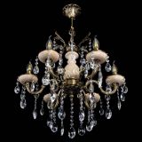 Люстра бронзовая Алфея №6 с камнем шар в Новокузнецке