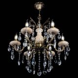 Люстра бронзовая Алфея №6 с камнем шар в Новокузнецке
