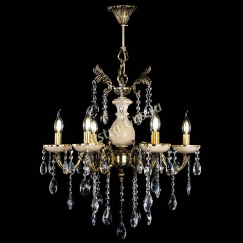 Люстра Алфея №6 с камнем журавлик в Новокузнецке Гусь Хрустальный