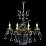 Люстра бронзовая Алфея Малахит №8 шар в Новокузнецке