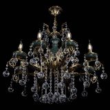 Люстра бронзовая Алфея Малахит №8 шар в Новокузнецке