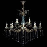 Люстра бронзовая Алфея Малахит №12 шар черная в Новокузнецке