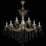 Люстра бронзовая Алфея Малахит №12 шар черная в Новокузнецке