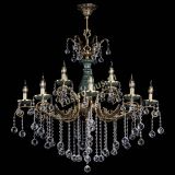 Люстра бронзовая Алфея Малахит №12 шар в Новокузнецке