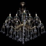 Люстра бронзовая Алфея Малахит №12 шар в Новокузнецке