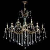 Люстра бронзовая Алфея Малахит №12 журавлик в Новокузнецке