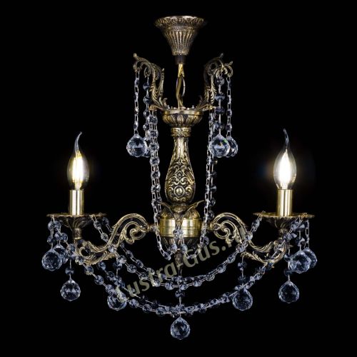 Люстра бронзовая Ариадна №2 Шар в Новокузнецке Гусь Хрустальный