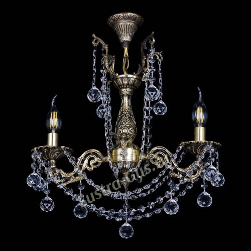 Люстра бронзовая Ариадна №2 Шар в Новокузнецке Гусь Хрустальный