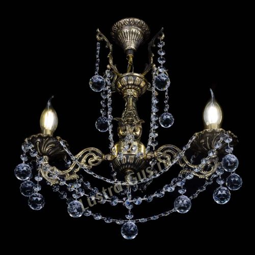 Люстра бронзовая Ариадна №2 Шар в Новокузнецке Гусь Хрустальный