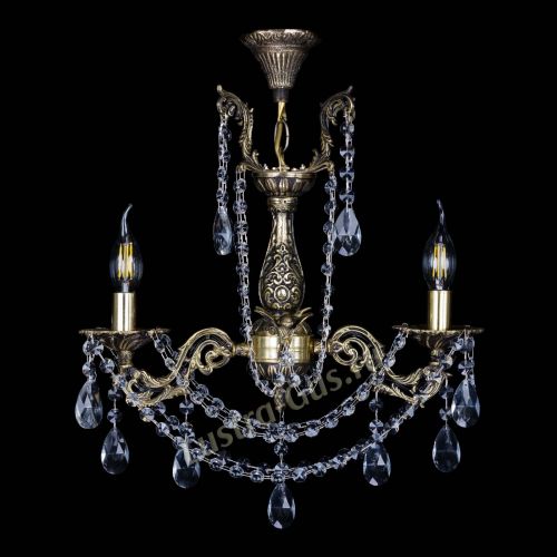 Бронзовая люстра Ариадна №2 Журавлик в Новокузнецке Гусь Хрустальный