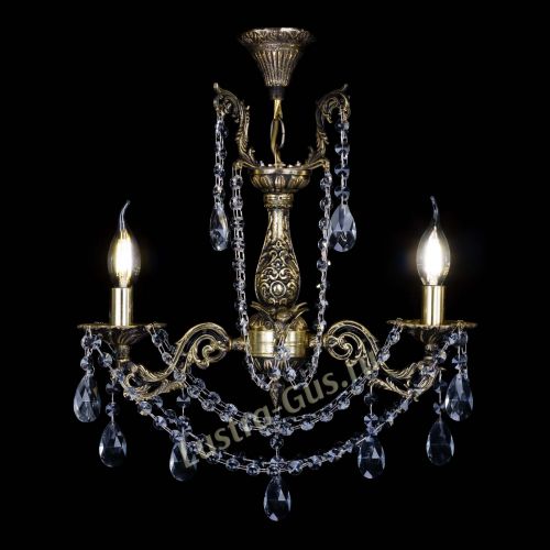 Бронзовая люстра Ариадна №2 Журавлик в Новокузнецке Гусь Хрустальный