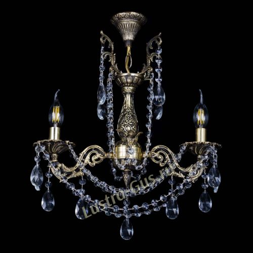 Бронзовая люстра Ариадна №2 Журавлик в Новокузнецке Гусь Хрустальный