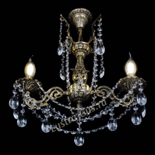 Бронзовая люстра Ариадна №2 Журавлик в Новокузнецке Гусь Хрустальный