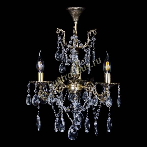 Люстра бронзовая Ариадна №3 Баден в Новокузнецке Гусь Хрустальный