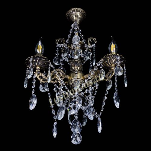 Люстра бронзовая Ариадна №3 Баден в Новокузнецке Гусь Хрустальный