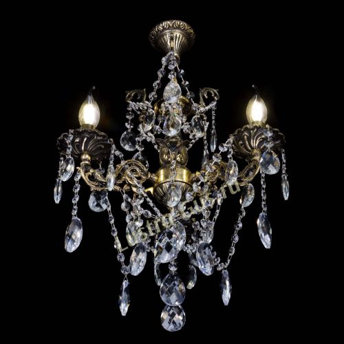 Люстра бронзовая Ариадна №3 Баден в Новокузнецке Гусь Хрустальный