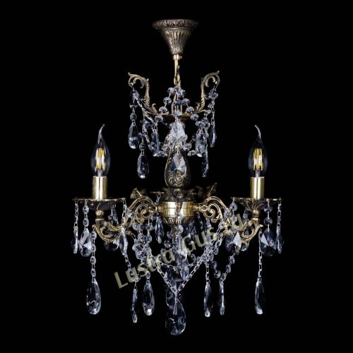 Бронзовая люстра Ариадна №3 Лучик в Новокузнецке Гусь Хрустальный