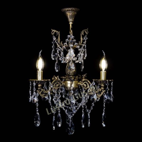 Бронзовая люстра Ариадна №3 Лучик в Новокузнецке Гусь Хрустальный