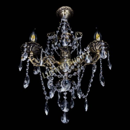 Бронзовая люстра Ариадна №3 Лучик в Новокузнецке Гусь Хрустальный