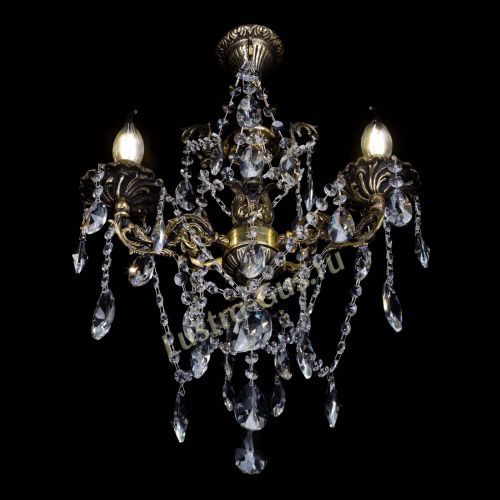 Бронзовая люстра Ариадна №3 Лучик в Новокузнецке Гусь Хрустальный