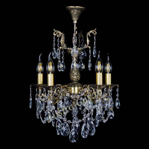 Бронзовая люстра Ариадна №5 Баден в Новокузнецке Гусь Хрустальный