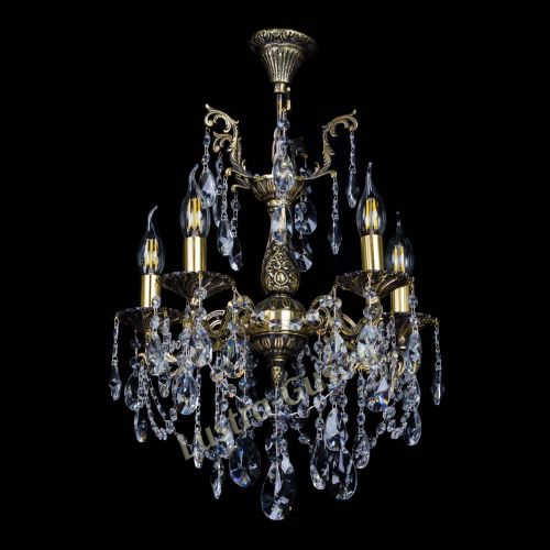 Бронзовая люстра Ариадна №5 Лучик в Новокузнецке Гусь Хрустальный