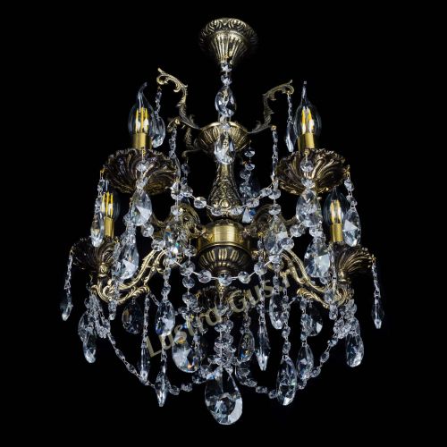 Бронзовая люстра Ариадна №5 Лучик в Новокузнецке Гусь Хрустальный