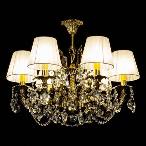 Бронзовая люстра Артемида №2 Прованс в Новокузнецке Гусь Хрустальный