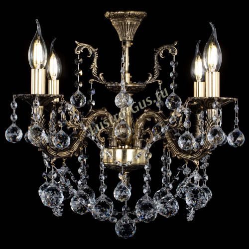 Люстра бронзовая Артемида №4 шар в Новокузнецке Гусь Хрустальный