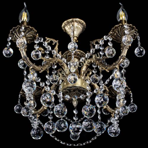 Люстра бронзовая Артемида №4 шар в Новокузнецке Гусь Хрустальный