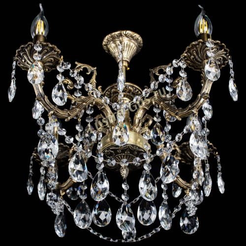 Люстра бронзовая Артемида №4 журавлик в Новокузнецке Гусь Хрустальный