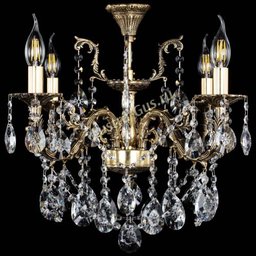 Люстра бронзовая Артемида №4 звезда в Новокузнецке Гусь Хрустальный