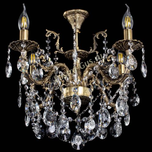 Люстра бронзовая Артемида №4 звезда в Новокузнецке Гусь Хрустальный